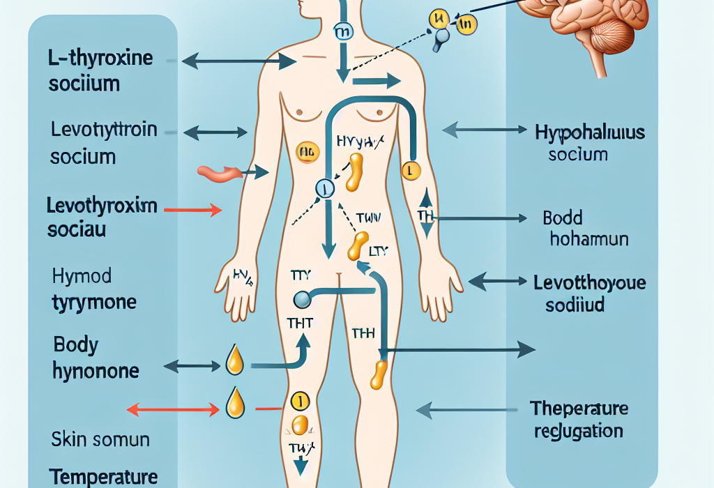 ¿L-Thyroxine Sodium/Levothyroxine Sodium (LT4 sodium) influye en la temperatura corporal?
