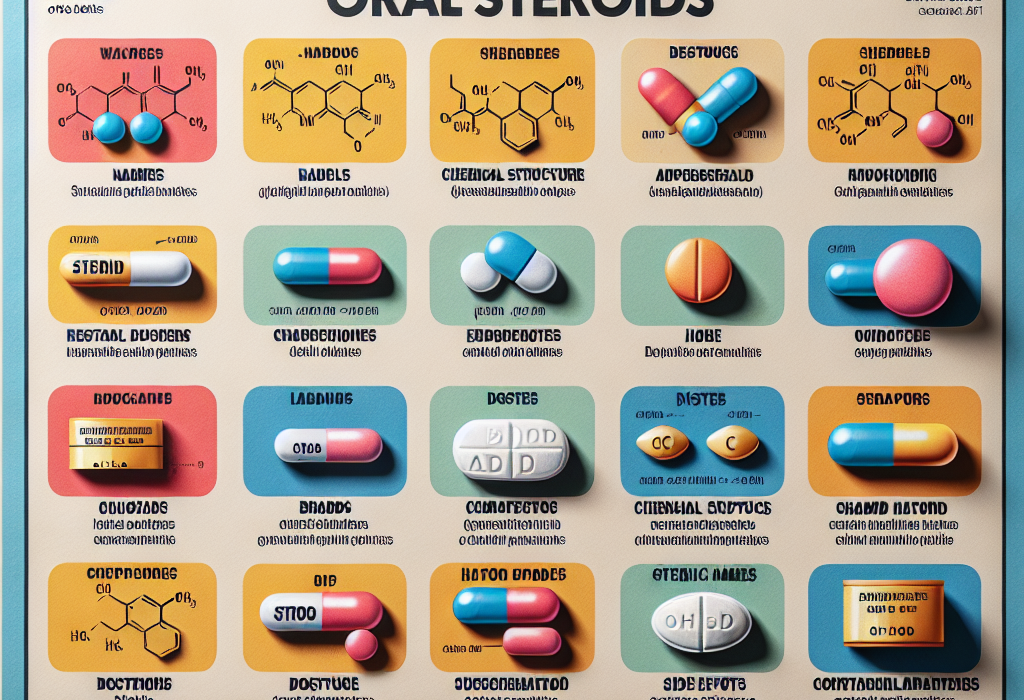 otros esteroides orales: comparativa directa