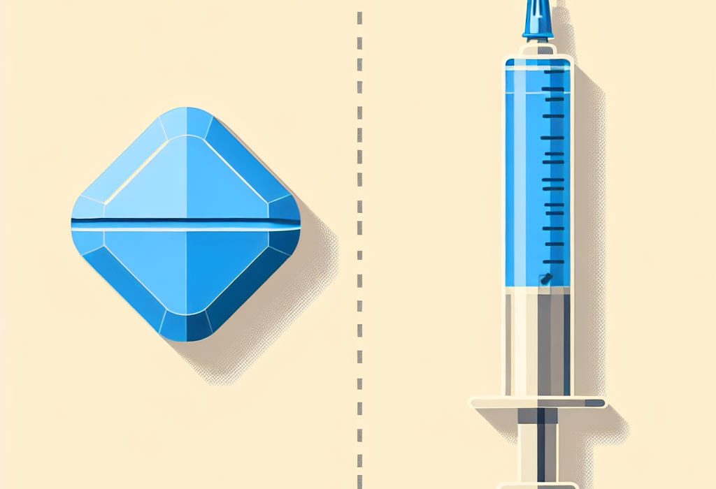 Diferencias entre Viagra oral e inyectable