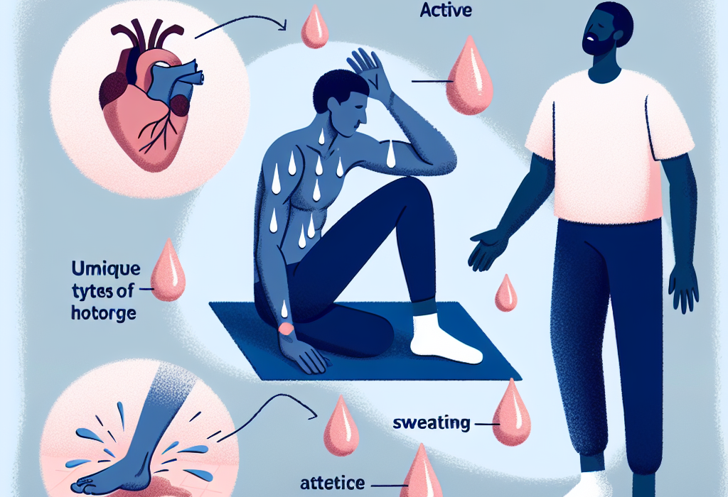 Qué tipo de sudoración indica que Terapia posterior al curso está activo